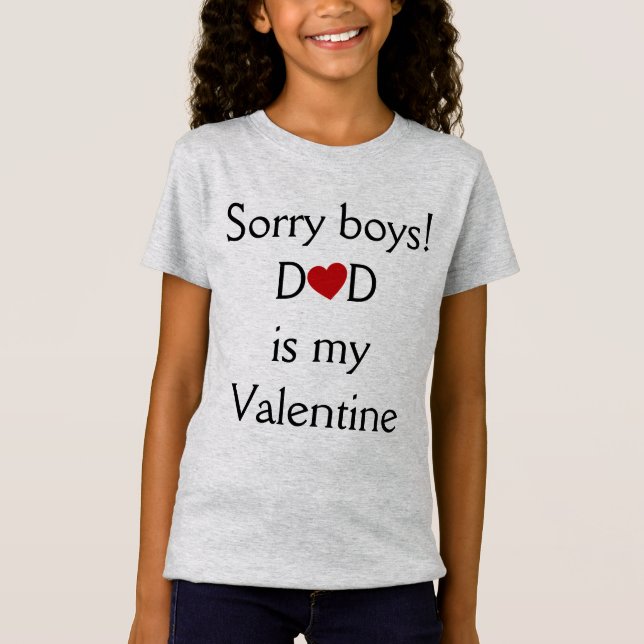 Vater ist mein Valentine T-Shirt (Vorderseite)