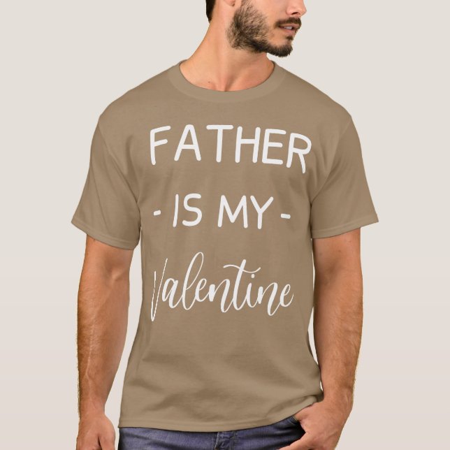 Vater ist mein Valentinvater Lover Vintag T-Shirt (Vorderseite)