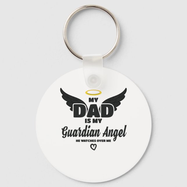 Vater ist mein Wächter, der mich im Gedächtnis beo Schlüsselanhänger (Vorderseite)