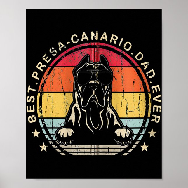 Vater je Cooler Vater Retro Stil Beste Präsentatio Poster (Vorne)