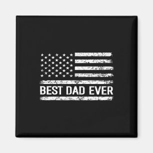 Vater je mit amerikanischer Flagge Geschenk Männer Magnet