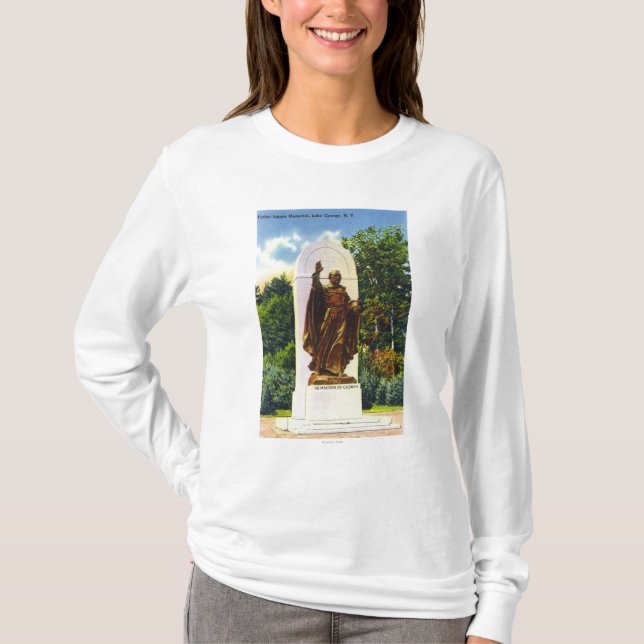 Vater Jogues Denkmal-Ansicht T-Shirt (Vorderseite)