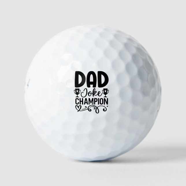 Vater Joke Champion | Funny Vatertag Geschenk Golfball (Vorderseite)