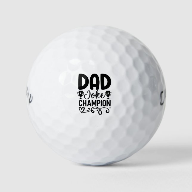 Vater Joke Champion | Funny Vatertag Geschenk Golfball (Vorderseite)
