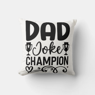 Vater Joke Champion   Funny Vatertag Geschenk Kissen