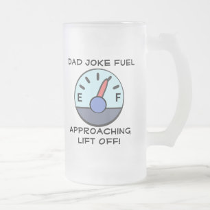 "Vater Joke Fuel" individuell anpassbar Mattglas Bierglas