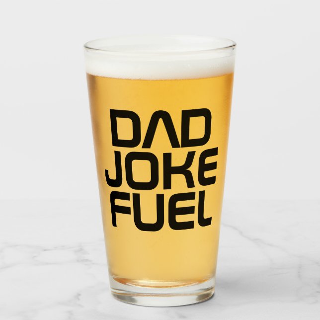 Vater Joke Fuel - Tech Edition Geschenk für Vater Glas (Vorne (Gefüllt))