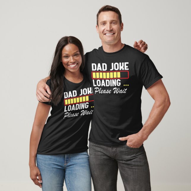 Vater Joke Loading Bitte warten, Funny Vathday T-Shirt (Unisex)