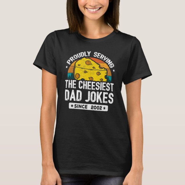Vater Joke Puns Vater Jokes Seit 2002 Vater Joke T-Shirt (Vorderseite)