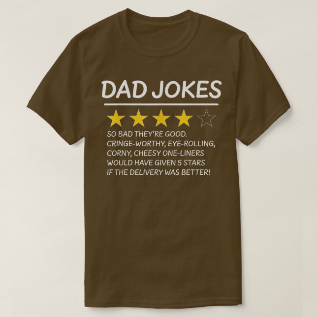 Vater Joke Review T-Shirt (Design vorne)