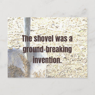 Vater JOKE Shovel war eine bahnbrechende Erfindung Postkarte