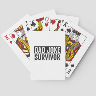 Vater Joke Survivor Funny Vatertag Geschenk Spielkarten