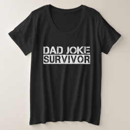 Vater Joke Survivor Funny Vatertag Große Größe T-Shirt