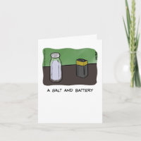 Vater Joke Vatertag Card - Salz & Akku