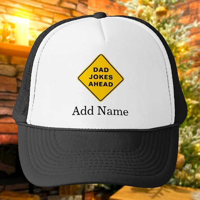 Vater Jokes Ahead Individuelle Name Text Personali Truckerkappe (Von Creator hochgeladen)