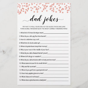 Vater Jokes Baby Showspiel mit Antworten
