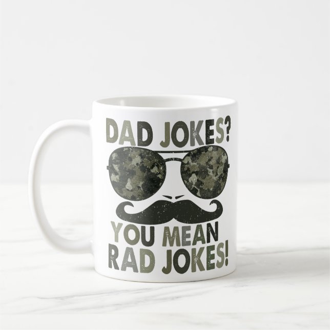 "Vater Jokes" Camouflage Kaffeetasse (Links)