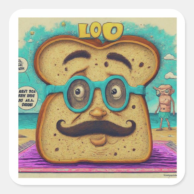 "Vater Jokes Champion" Unglaublich witzig Aufklebe Quadratischer Aufkleber (Vorderseite)