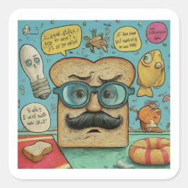 "Vater Jokes Champion" Unglaublich witzig Aufklebe Quadratischer Aufkleber