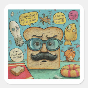 "Vater Jokes Champion" Unglaublich witzig Aufklebe Quadratischer Aufkleber