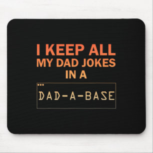 Vater Jokes Design for Men Vater Datenbank Vater J Mousepad