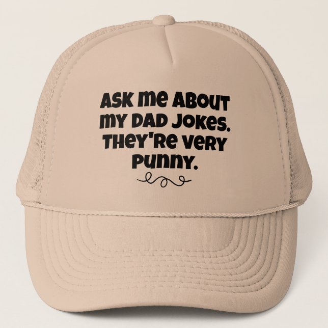 Vater Jokes Funny Hat Truckerkappe (Vorderseite)