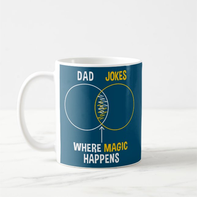 Vater Jokes Graph Chart Funny Vater  Kaffeetasse (Links)