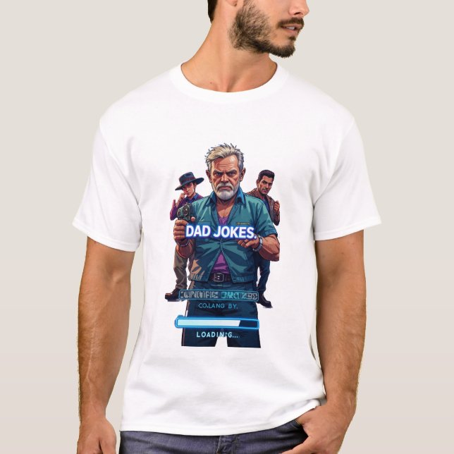 Vater Jokes Loading... T-Shirt (Vorderseite)