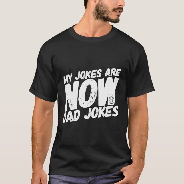 Vater Jokes Puns New Dads Papa Spaß T-Shirt (Vorderseite)