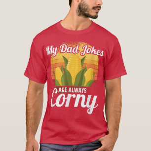 Vater Jokes sind immer Corny Mais gesund Gemüse T-Shirt