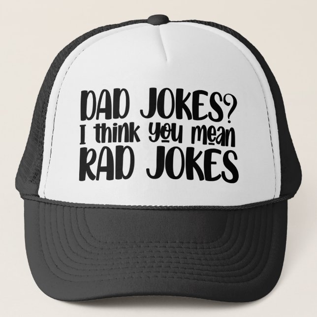 Vater Jokes Trucker Hat Truckerkappe (Vorderseite)