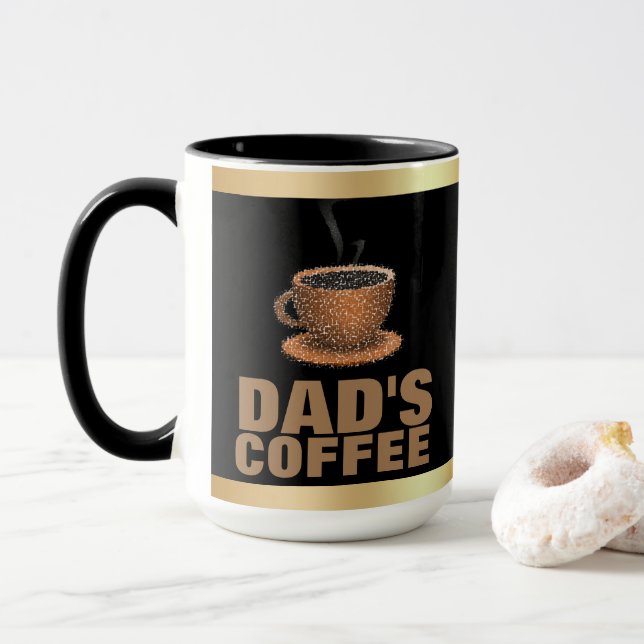 Vater-Kaffee Tasse (Mit Donut)