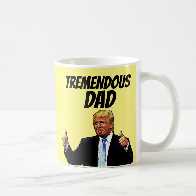 VATER KAFFEE TASSE, FUNNY DONALD TRUMP KAFFEETASSE (Rechts)