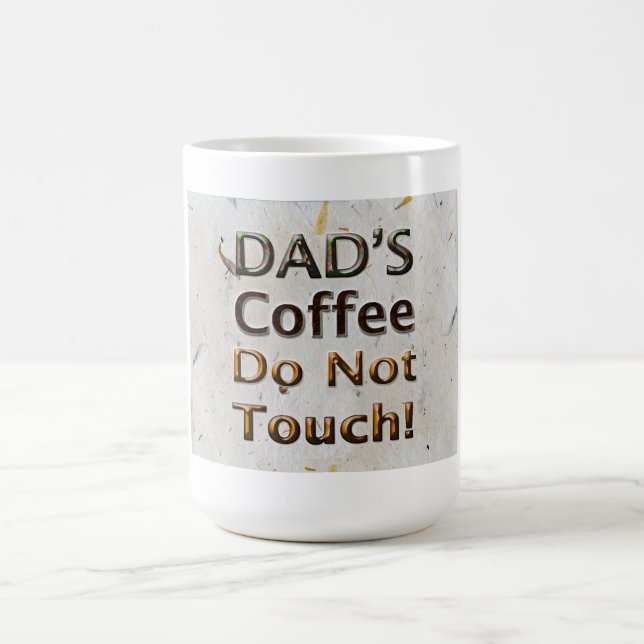 Vater-Kaffee "tun nicht Touch " Tasse (Mittel)