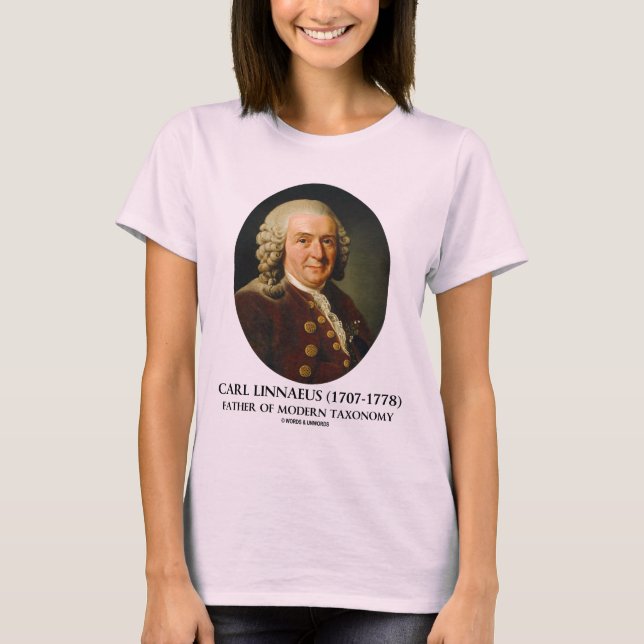 Vater Karls Linnaeus der modernen Taxonomie T-Shirt (Vorderseite)