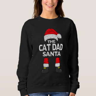 Vater-Katze-Weihnachtsmann-Passendes-Familien-Grup Sweatshirt