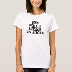 Vater kennen eine Menge Grandpas wissen alles T-Shirt