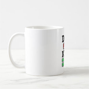 Vater Kinder Batterie Lustig Retro Vektor-Shirt-De Kaffeetasse
