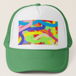 Vater, Kinder & Kinder abstrakt Trucker-Mütze Truckerkappe
