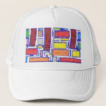 Vater, Kinder & Kinder abstrakt Trucker-Mütze