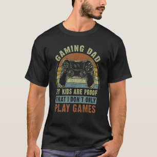 Vater Kinder Vater Sprichwort Vater  Vater Gaming T-Shirt