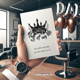 Vater King of my life Vathers Day Feiertagskarte