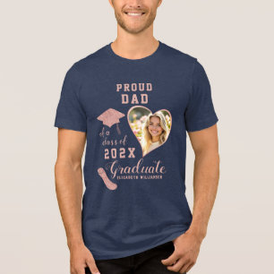Vater-Klasse 2025 Graduate Foto Tri-Blend Shirt