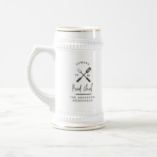 Vater Koch Grillen Grill Weihnachten Geburtstag mo Bierglas