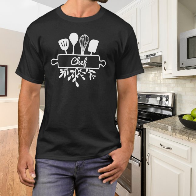 Vater Koch Küche Utensil und Grüne T-Shirt (Von Creator hochgeladen)