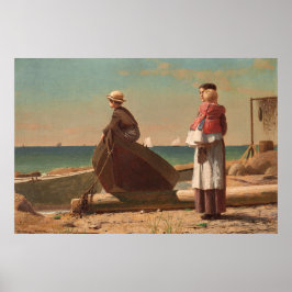 Vater kommt! - Winslow Homer Fine Art Poster