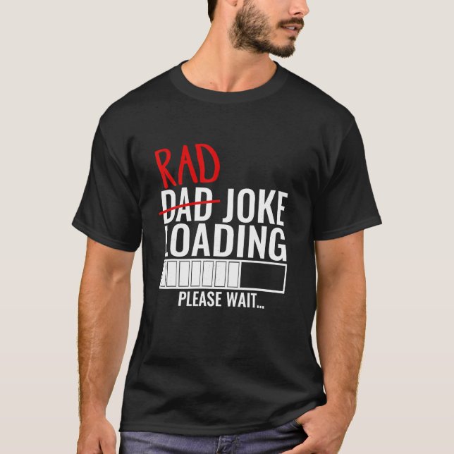 Vater Krass Joading Bitte warten Funny Geschenk fü T-Shirt (Vorderseite)