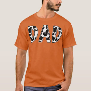 Vater Kuh Print Ästhetische Farm Tiermuster Bauer T-Shirt