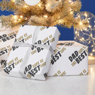 Vater-Leben ist das beste Leben Vater-Zitat Geschenkpapier