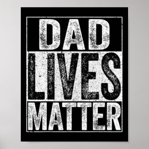 Vater lebt Problem Väter Tag Vater Leben Shirt Poster